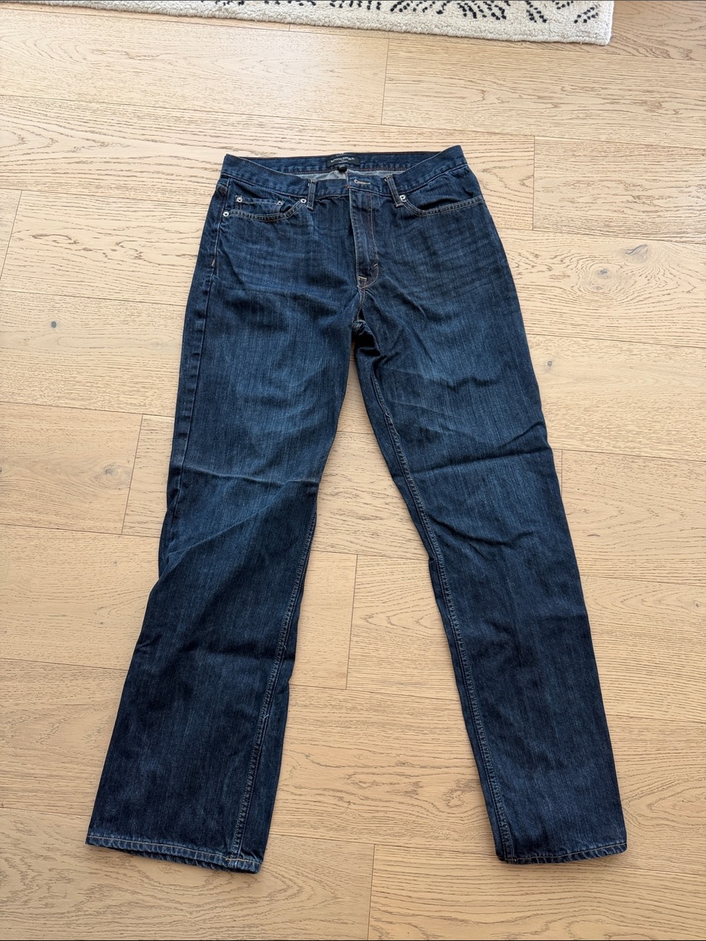 Banana Republic Men’s Bootcut Jeans in Dark Blue